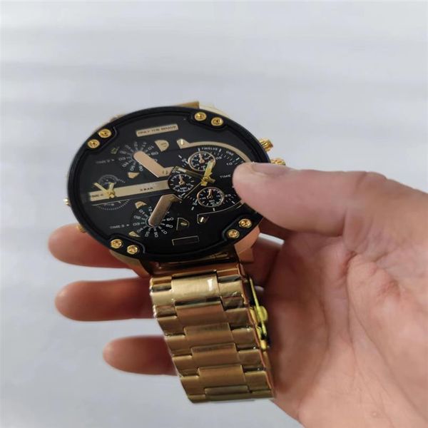 

mens watches quartz sports military dz watch multiple styles stainless steel leather strap dz7333 dz7313 dz7314 dz7315246y, Slivery;brown