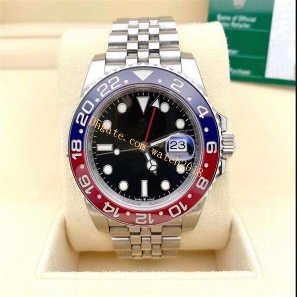 

mens mechanical watches 126710 40mm ceramic bezel asia 2813 automatic silver jubilee bracelt original box paper luxury men's 272k, Slivery;brown