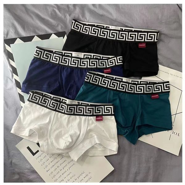 

underpants 3 pieces men s panties mens boxer shorts solid color men underwear cotton soft mid waist breathable 230823, Black;white