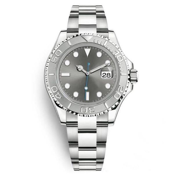 

high men watch mens bigger date mirror automatic watch mechanical movement bussines men watches steel rubber sports original wrist291l, Slivery;brown