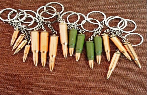 

simulation bullet key chain cartridge case pistol tank aircraft hammer bell ear spoon souvenir 24pcslot1942508, Slivery;golden