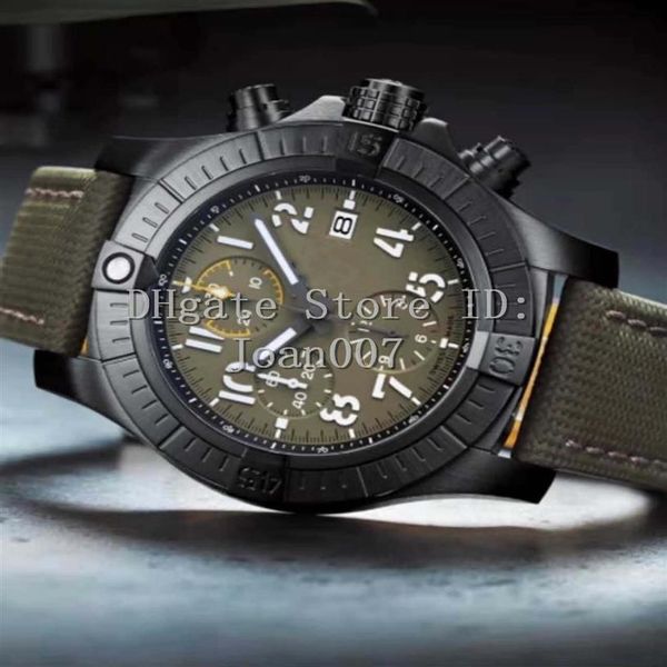 

2019 mens watch super 1884 quartz movement chronograph male nylon strap men watches wristwatch235b, Slivery;brown