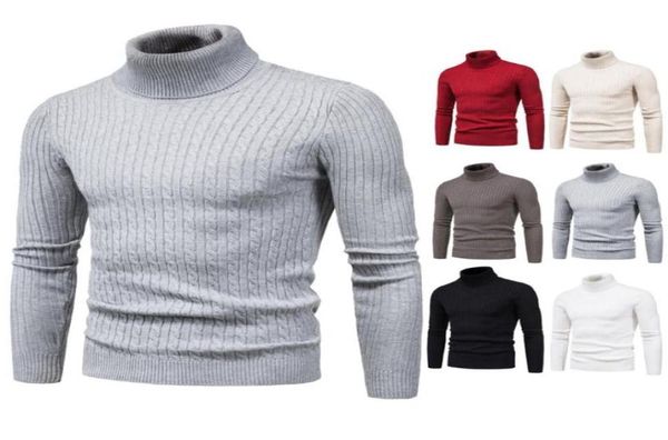

men039s sweaters 2021 turtleneck sweater autumn winter rollneck warm knitted pullover keep men thick jumper7465253, White;black