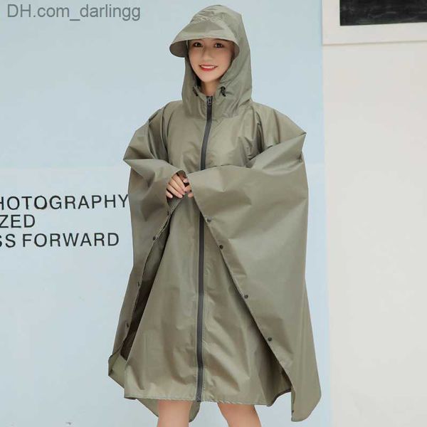 

big size cloak raincoat breathable women long raincoat lightweight rain coat poncho ladies waterproof adults raincoats q230824