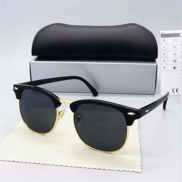 

classical designer polarized glasses men women pilot sunglasses uv400 eyewear sunnies metal frame polaroid lens2315, White;black
