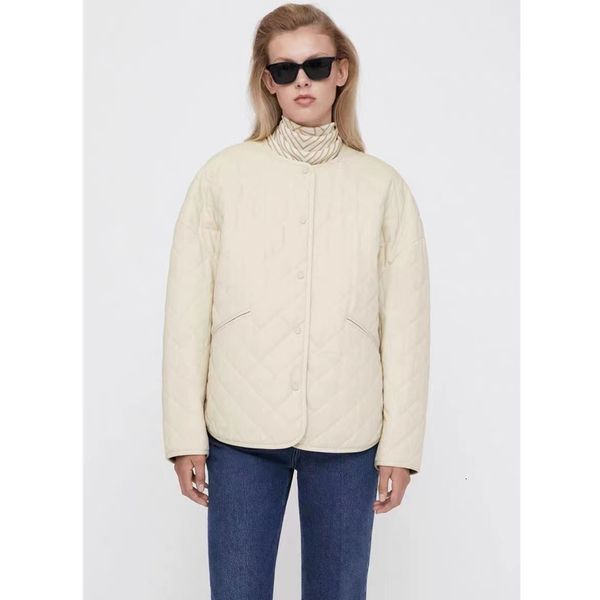 

women's jackets totem* women's jacket coat original cotton material diamond texture snap button design loose crew neck cotton jack, Black;brown
