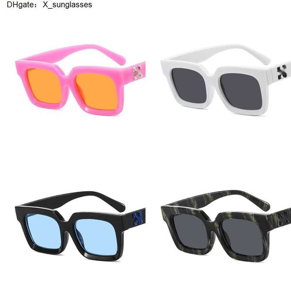 

offs white fashion luxury frames sunglasses men women sunglass arrow x frame eyewear trend hip hop square sunglasse sports travel sun glasse, White;black