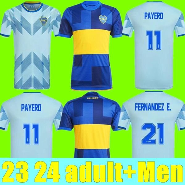 

23 24 boca juniors medina villa soccer jerseys home away 3rd fernandez benedetto zeballos maradona maillots romero varela vazquez football s, Black;yellow