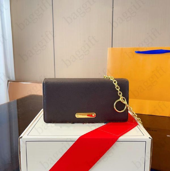 

m82509 wallet on chain lily monograms leather shoulder bag designers luxurys cross body brand purse wallets