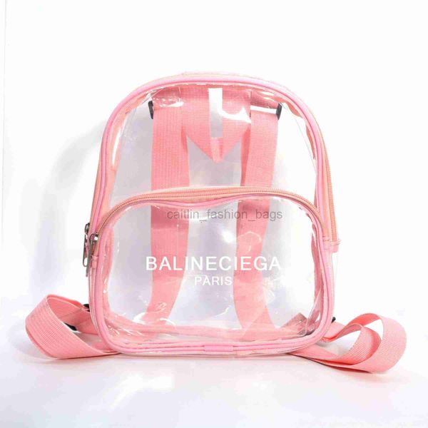 

2023 designer bag backpack pvc transparent bags outdoor sports field approved waterproof mini travel backpack storage caitlin_fashion_bags18