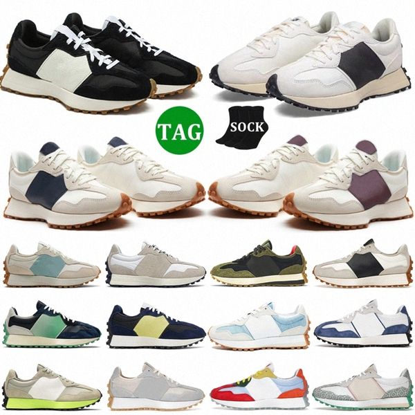 

new black balance white b327 moonbeam 327 outerspace 327s classic burgundy gum sea salt casual shoes men women trainers red grey green b7ja#