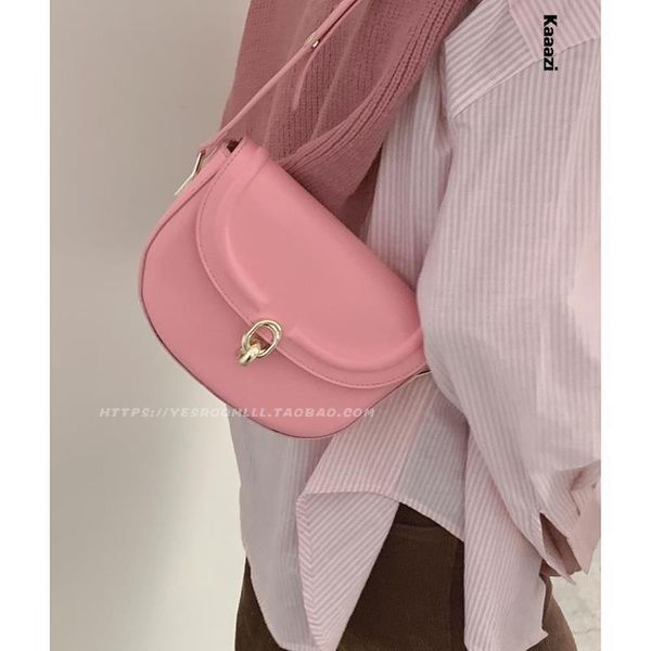 

evening bags vintage underarm 2023 crossbody for women leather saddle versatile shoulder bag luxury designer purses handbags casuals 230824