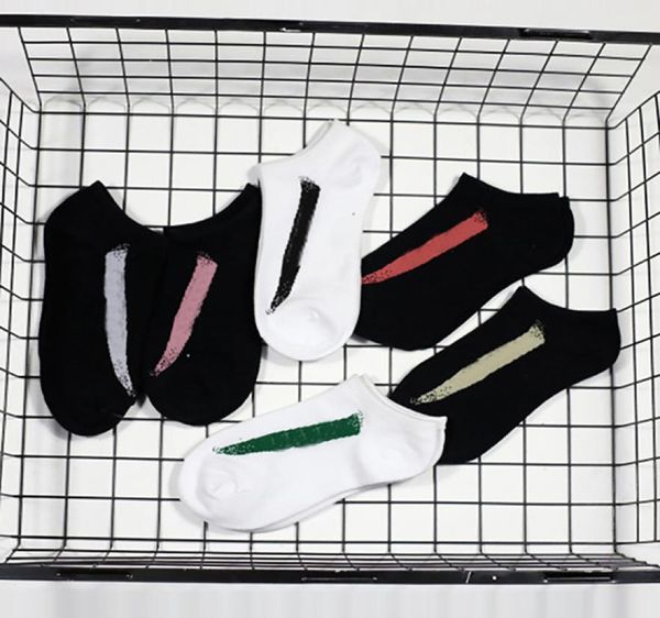 

men women ankle socks letter socks fashion leisure sport sock5346315, Black