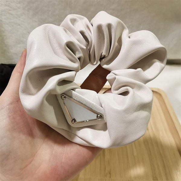

luxury designer womens hair rubber bands hairs scrunchy ring clips elastic inverted triangle designers sports dance scrunchie hairband pony, Golden;silver