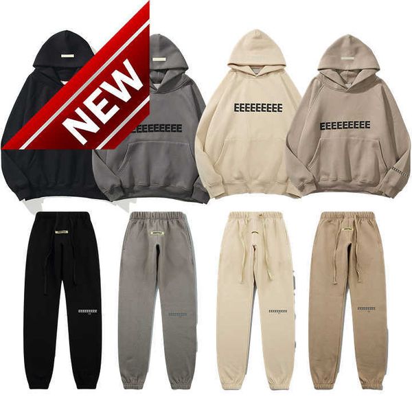 

men's hoodies sweatshirts mens designer cotton sports essentialhoodie fashion street style essentialclothings to 4xl, Black