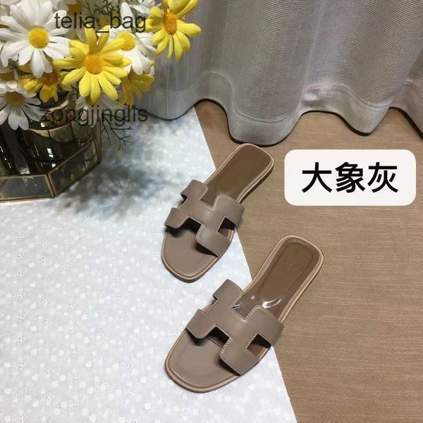 

slipper higbear women's summer slippers shoes sandal setting designer 2023 oran beacleatleisure fashion wear rhinestone flat bottom vnc