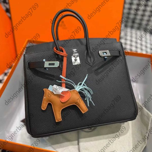 

fashion h ermss bags lychee grain cow leather portable bag