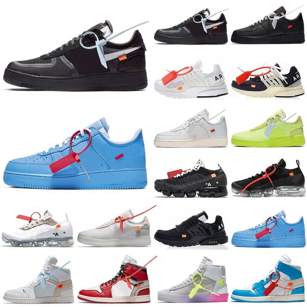

original mens womens off shoes mca white blue red mac silver metallic volt low triple gner presto 2.0 chausures designer, Black