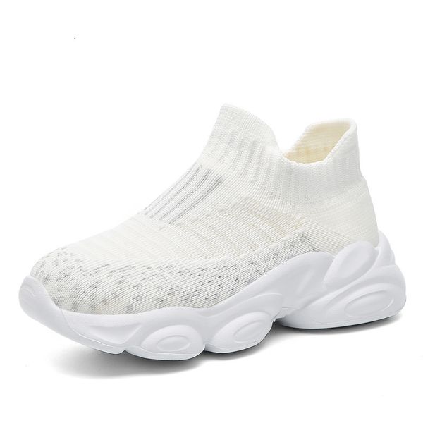 

sneakers girls boys casual shoes children knitted kids slip on four seasons breathable soft soled student size 26 38 230823, Black;red