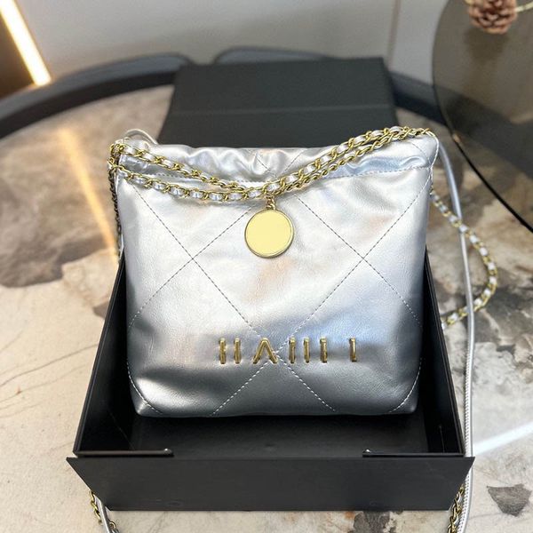 

five color mini women shoulder bag leather quilted gold hardware luxury handbag classic 22 crossbody bag shopping makeup coin purse suitcase
