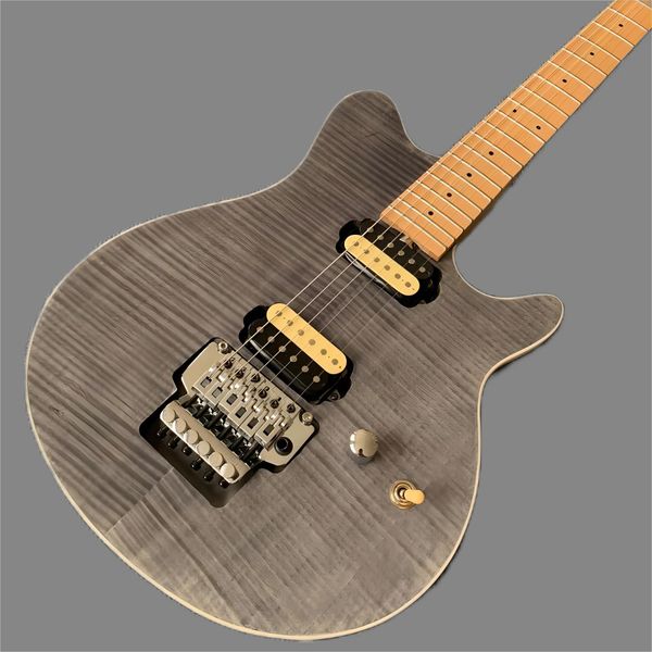 

custom grand electric guitar music man mm model in grey color