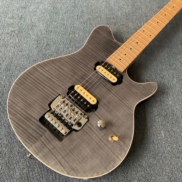 

custom grand electric guitar music man mm model in grey color
