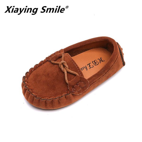 

sneakers nice school boys casual suede leather shoes tassel student children girl shallow slip on dress 21 35 230823, Black;red