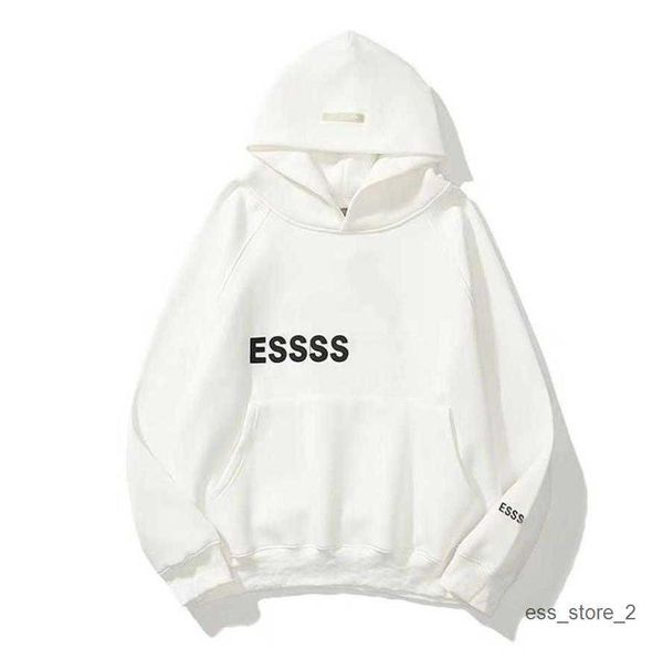 

fear of essent 2023 hoodie designer mans pullover sweatshirt loose essen white t shirt tracksuit classic casual style essentialhoodie europe, Black