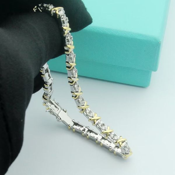 

luxury diamond bracelet designer bracelet for woman women jewelry womens bangle christmas valentine's day gift luxury bracelet arranged, Golden;silver