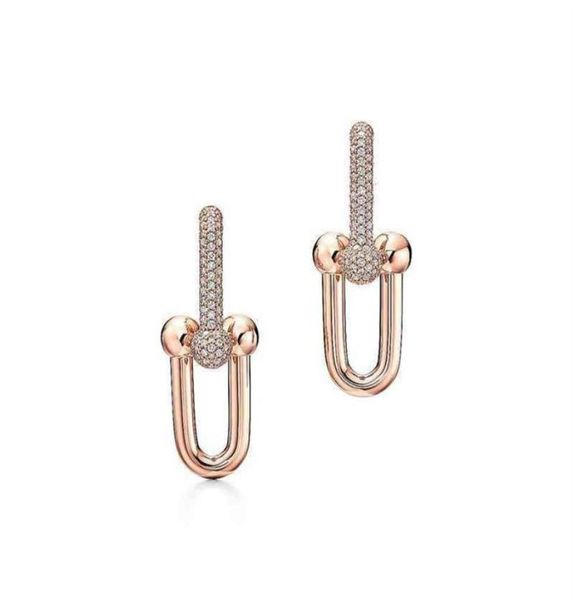 

thouse earrings ni ni039s same ken bean039s brass chain link unique design fashion23608072799, Golden