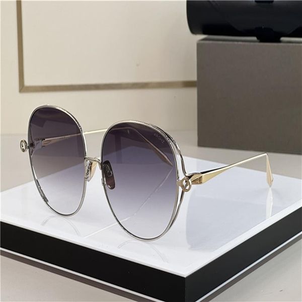 

new design women round sunglasses 156 arohz exquisite metal frame vintage fashion style high-end outdoor uv400 protection glasses296t, White;black