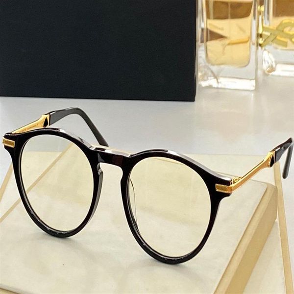 

optical eyeglasses for men and women retro the refined style anti-blue light lens oval plate full frame with212g, White;black
