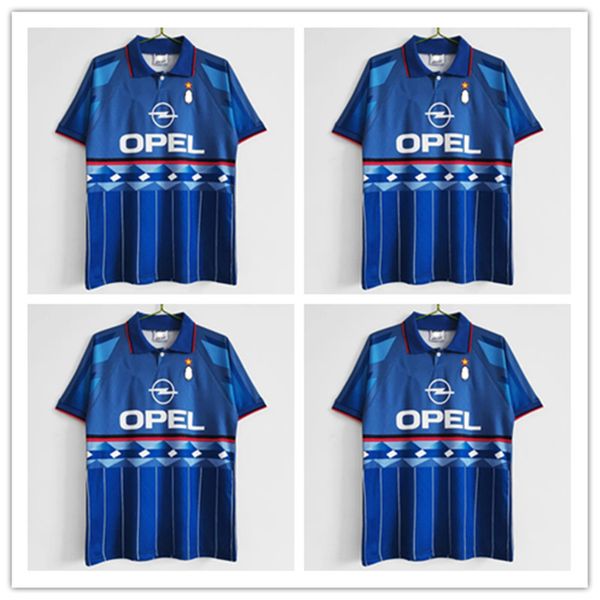 

90 91 vintage shirt football jersey 95 96 97 gullit 01 02 03 12 14 15 martini van basten football kaka inzaghi 06 07 piro baggio ac milans j, Black;yellow