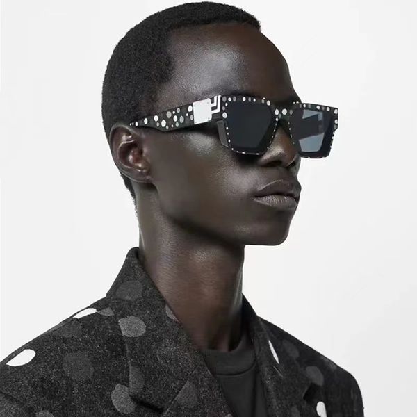 

luxury designer sunglasses fashionable men's sunglasses modern vintage mirror cut-out frame millionaire sunglasses, White;black