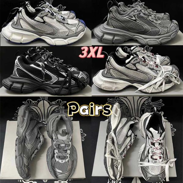 

2023 early spring latest popular running shoes men women 3xl balenciga couple sports dad shoe black white designer 9.0 breathable mesh dad m