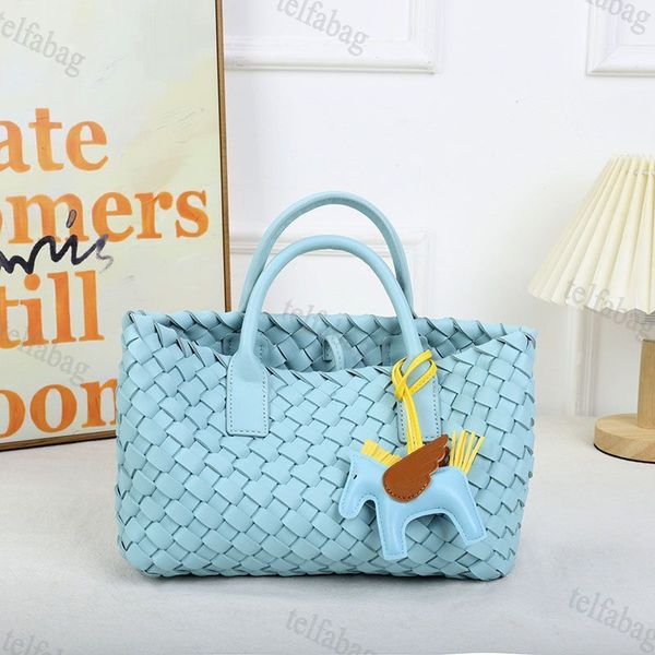 

new designer womens mini tote bags candy mini jodie real sheepskin bags satchel cloud knitting fashion brand womens handbag tote bag size 25