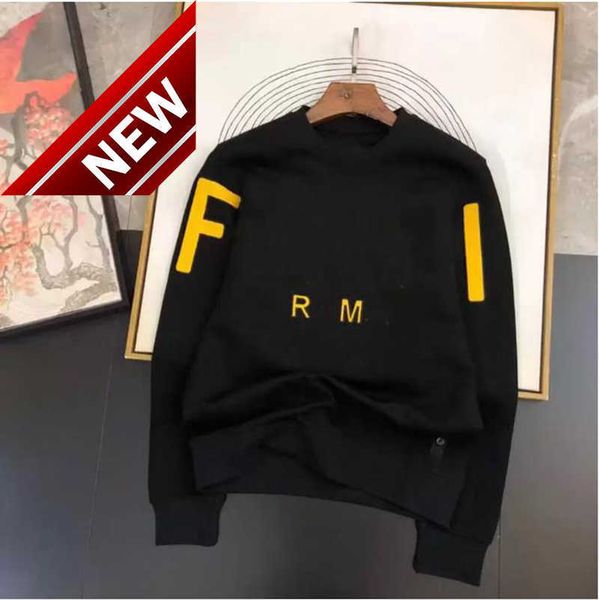 

men's hoodies sweatshirts mens designer hoodie chest embroidered badge sweaters models size s-5xl clothess to 4xl, Black