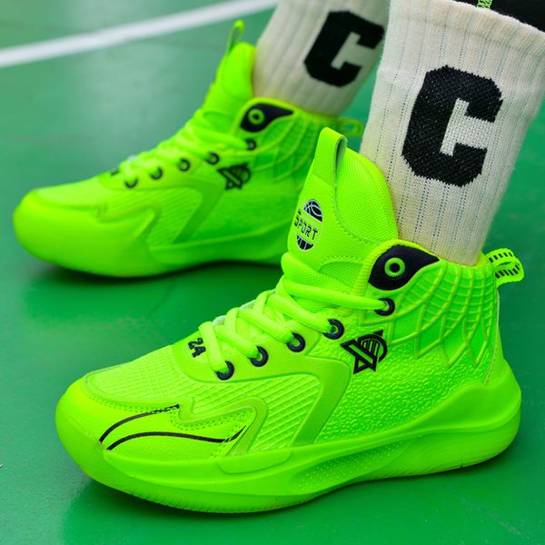 

sneakers children's basketball shoes mesh breathable for boys lightweight kids soft bottom running shoe tenis infantil 230823, Black;red