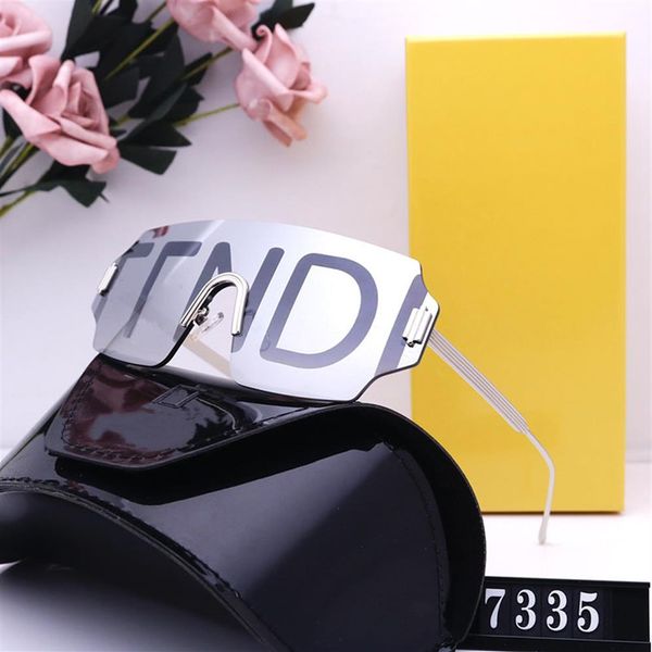 

designer women driving sunglasses 6 colors fashion adumbral brand f mens frameless sunglass luxury men sunglasses cool glas250d, White;black