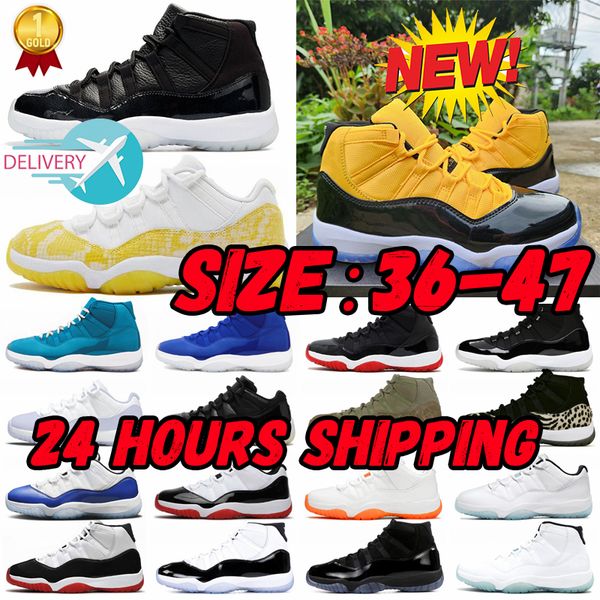 

11 basketball shoes for men women cherry 11s jumpman sneakers midnight navy gamma blue yellow snakeskin trainers sports outdoor sport ventil