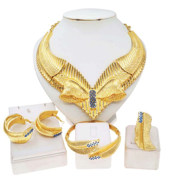 

yulaili wholesale i love you copper alloy silver jewelry set fashion 18k gold mother's day gift long chain sets, Black