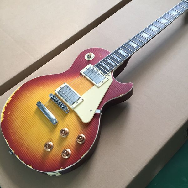 

2023 custom shop 1959 heavy relic aged electric guitar fast shipping bone nut