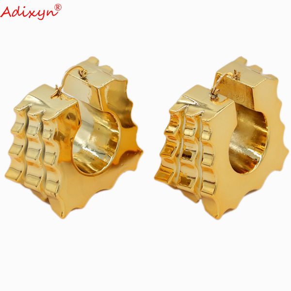 

stud adixyn trendy gold color square earrings for women jewelry afican india gifts n04221 230824, Golden;silver