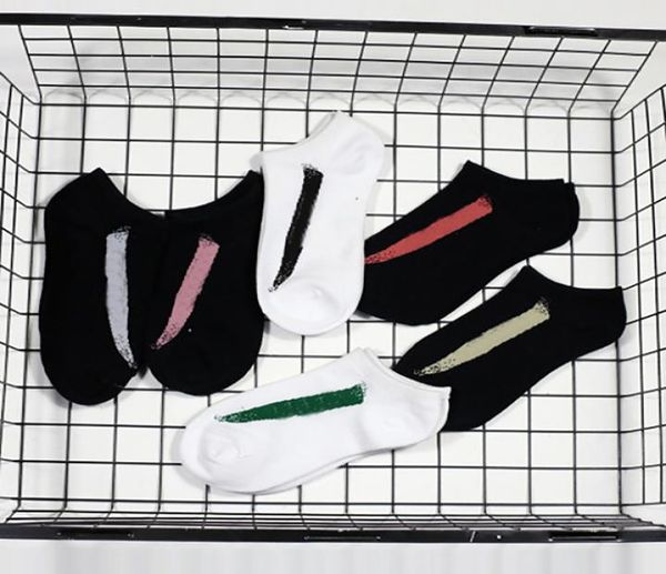 

men women ankle socks letter socks fashion leisure sport sock4266597, Black