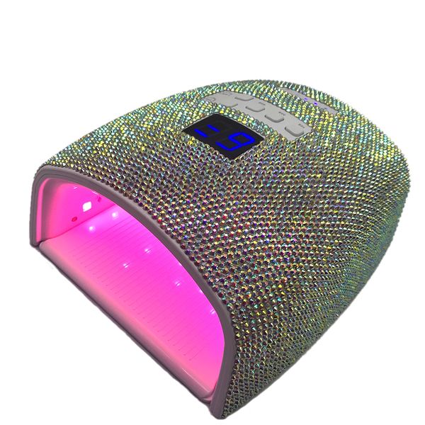 

nail dryers uv led nail lamp diamond uv lamps for nails rechargeable uv light for nail wireless protable gel polish curling manicure tools 2