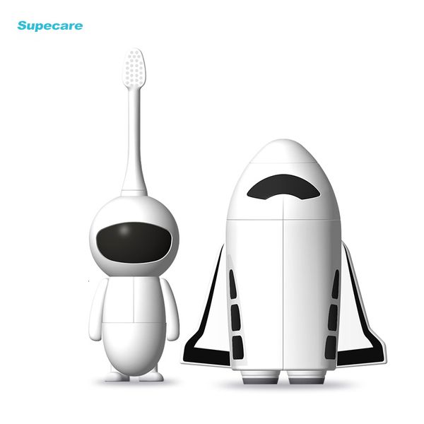 

toothbrush supecare sonic electric toothbrush for kids with 2 replacement heads usb rechargeable children travel tooth brush for ages 2-12 2