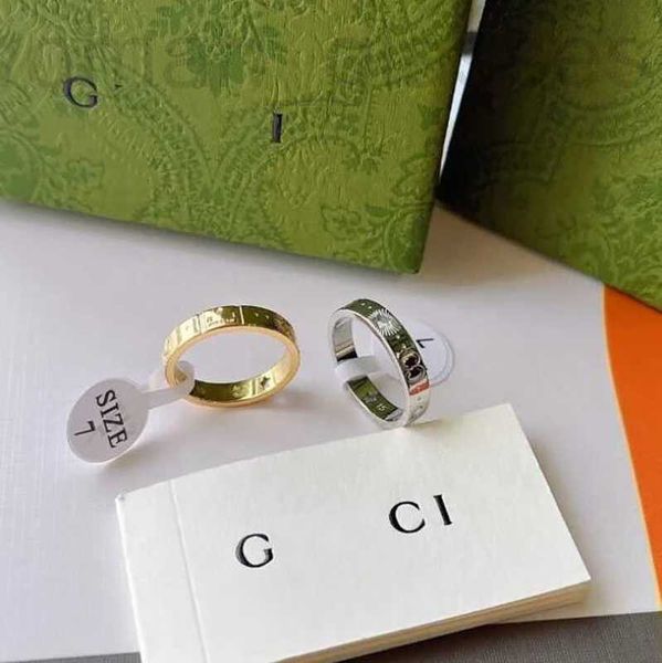

cluster rings designer classic exquisite wedding ring fashion designer gold silver color selected lovers gifts for women jewelry accessories, Golden;silver
