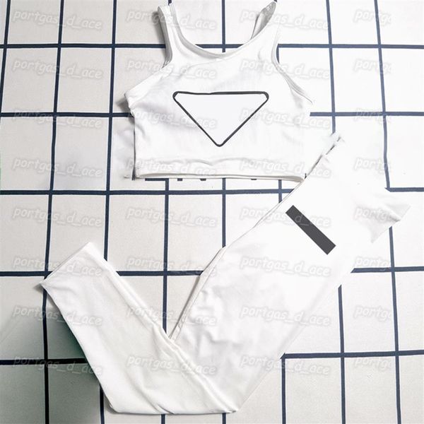 

women tracksuit sleeveless yoga outfit summer dry fast sport gym tank leggings fashion sportswear1799, Black
