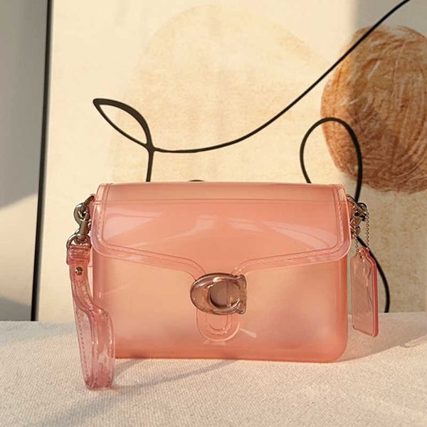 

designer fashionable shoulder bag tabby jelly bag transparent candy color handbag women's flap crossbody bag tide 230824