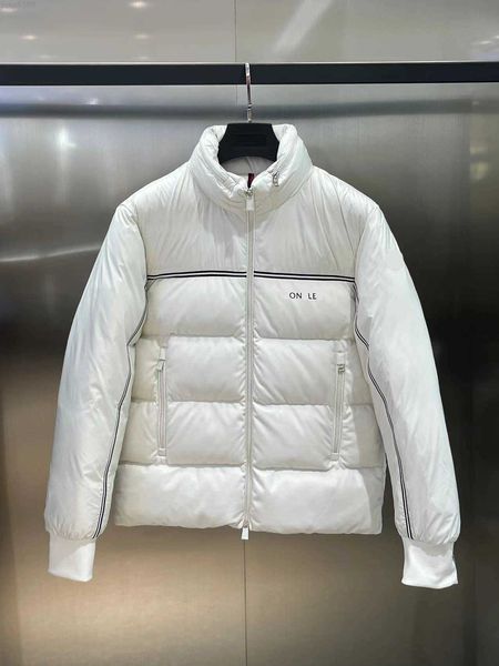 

new mo men's and women's designer long style down jacket simple solid color fabric velvet filling warm effect good zipper head wit, Black